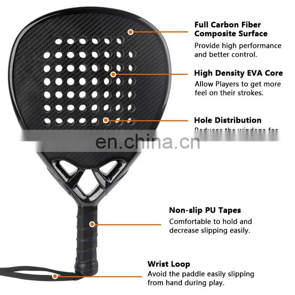 Customized Design Hot Sale Padel Racket 3K 12K 18K photo-2