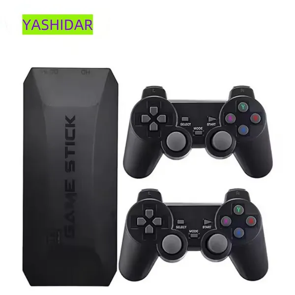 M16 Game Stick 4k Видеоигровая консоль 64 Гб ТВ Ретро-классический игровой бокс 2.4г Гироскопический беспроводной геймпад ТВ-игровая консоль для N64
