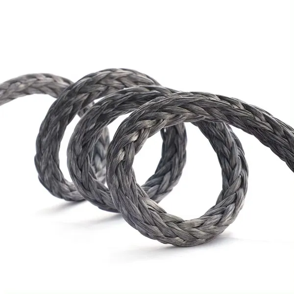 High Strength 12 Strand UHMWPE Mooring Rope/Winch Rope/Black LDMAX-12 photo-4