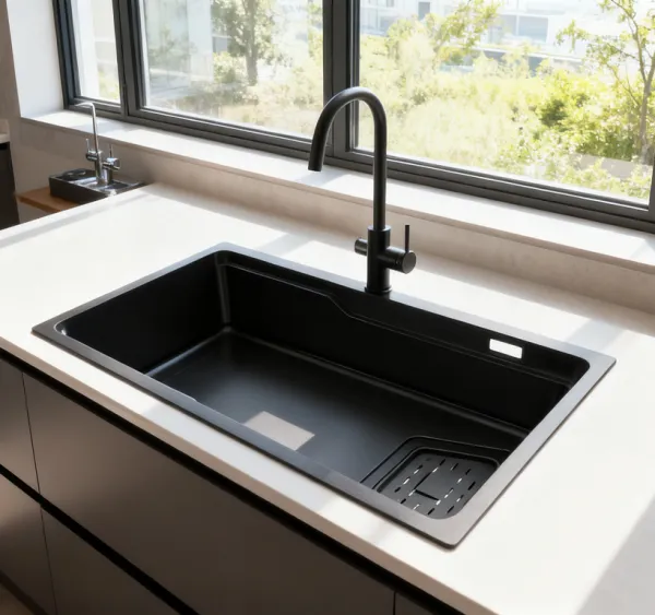 Premium 304 Steel Kitchen Sink + Full Fitting Kit for Home Use photo-4