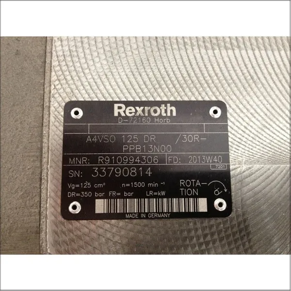 Rexroth A4VSO125DR/30R-PPB13N00 Hydraulic Pump photo-3