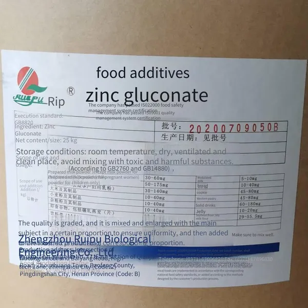 Zinc Gluconate, Food-grade Nutritional Fortifier. Minimum Order: 1 Kg. photo-3