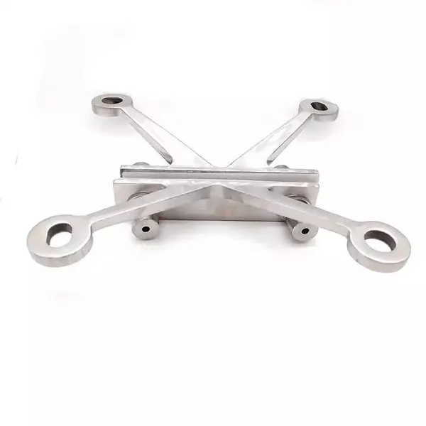 Factory Direct Curtain Wall Spider 4 Way Arm 304 Stainless Steel 150mm for Glass Curtain Wall With High Loading Capacity photo-3