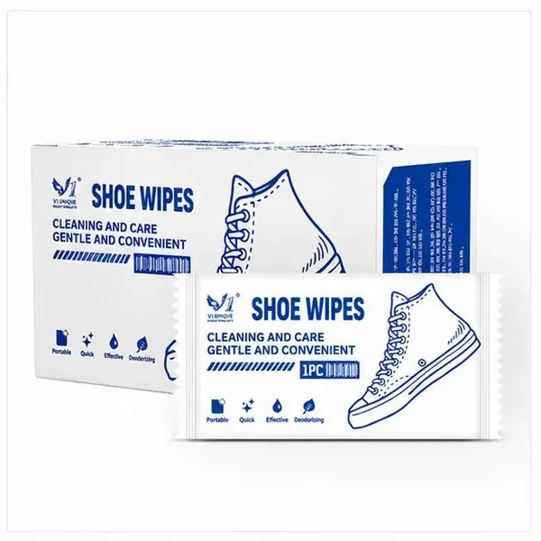 Custom Disposable Portable Sneaker & Sports Shoe Cleaning Wet Wipes – Individually Packed Shoe Cleaning Wipes