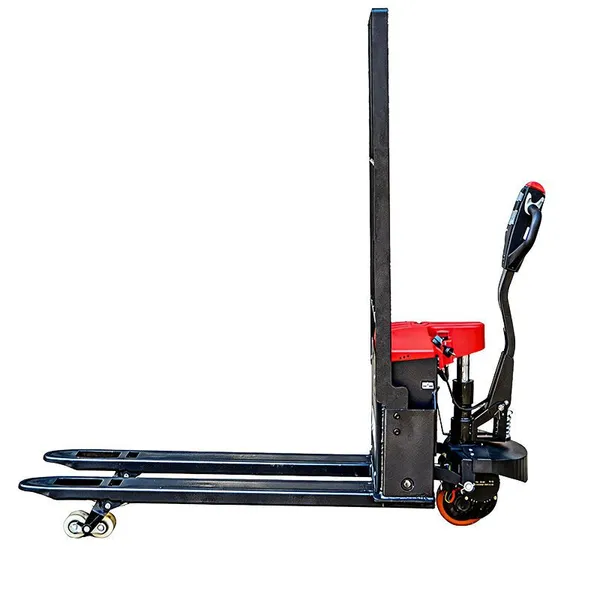 All Electric Walking Forklift Pallet Stacker Electric Stacker With Lead Acid Battery photo-3