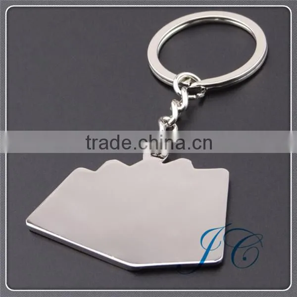 Hot Sale Custom Poker Shape Zinc Alloy Keychain With Cheaper Wholesale photo-2