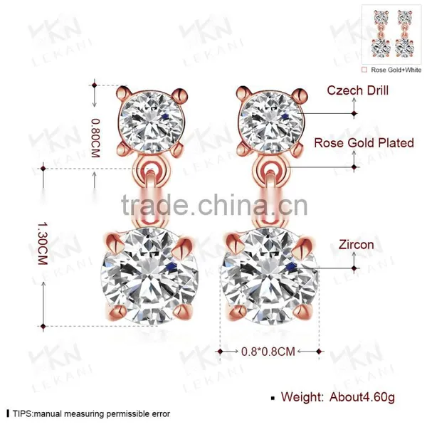 Fine Jewelry Hanging Women's Wedding Shining Earrings photo-4