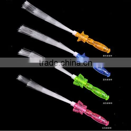 Adult Kids Fashion LED Fiber Stick Flashing Lights up Glow Sticks Party Concert Xmas Halloween photo-4