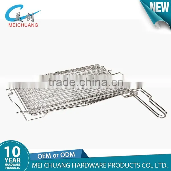 Bbq wire grill basket for fish