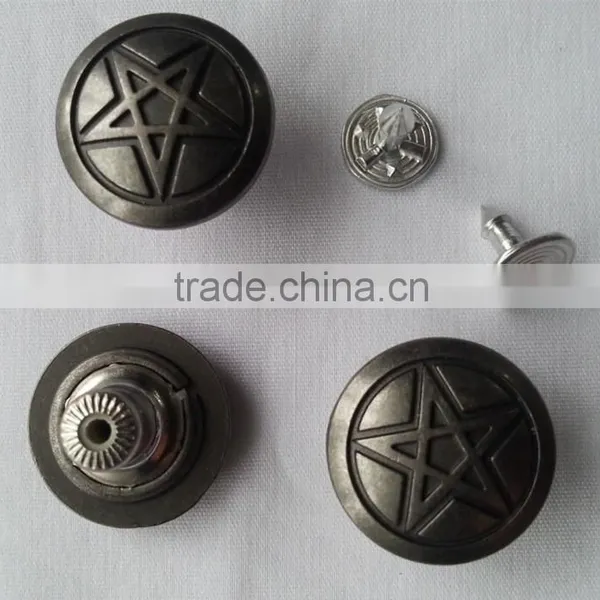 Zinc Alloy Material Cap Jeans Button for Jeans -- JB1412007 photo-3