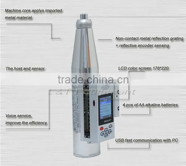 HT-225W+ Choicest Mechanical Schmidt Concrete Testing Rebound Hammer photo-2
