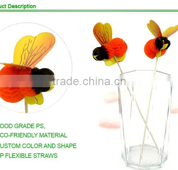 Decoration Party Bee Honeycomb Picks photo-6