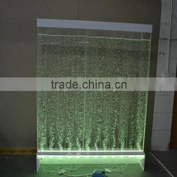 Home Decorative Acrylic LED Water Bubble Wall, Red Bubbling Water Fountain photo-4
