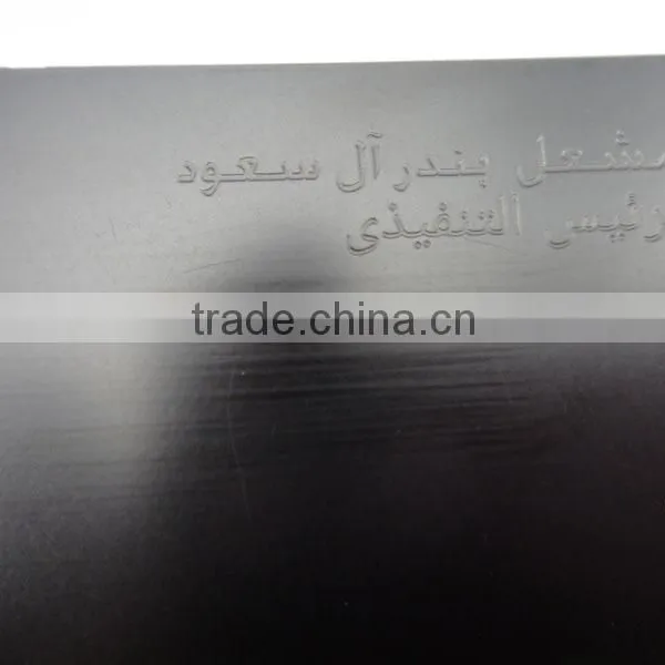 High Quality Stainless Steel Black Laser Carve Metal Name Cards photo-4