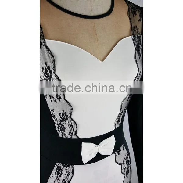 2016 Long Sleeve Sexy Women Dress Party Elegant Night Club Sheath Dress photo-5