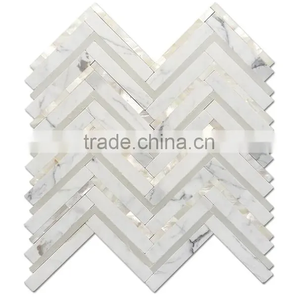Luxury design shell and mosaic pattern mosaic tiles