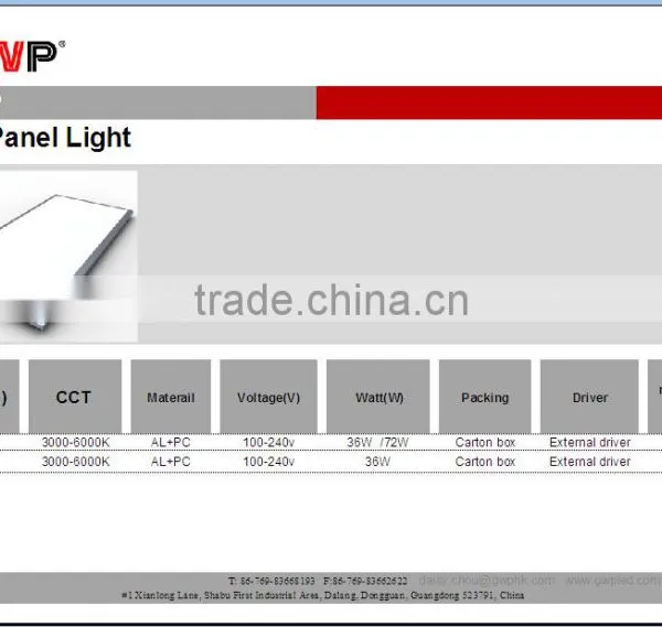 GWP Hot Sales 36w 300x300mm LED Panels photo-3