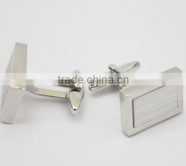 Personalized Cufflink Button Blanks Brass Rectangle Cufflink Blanks photo-5