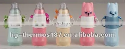 BPA Free Baby Milk Feeding Bottle With Glass Liner and Soft Handle
