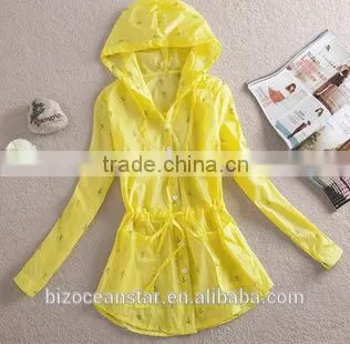 2015 Summer Long Sleeve Hooded Sun Protection Clothing Fashion Nylon Clothing photo-4