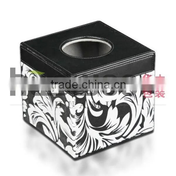 Custom Printed Tissue Box With Leather Cover photo-5