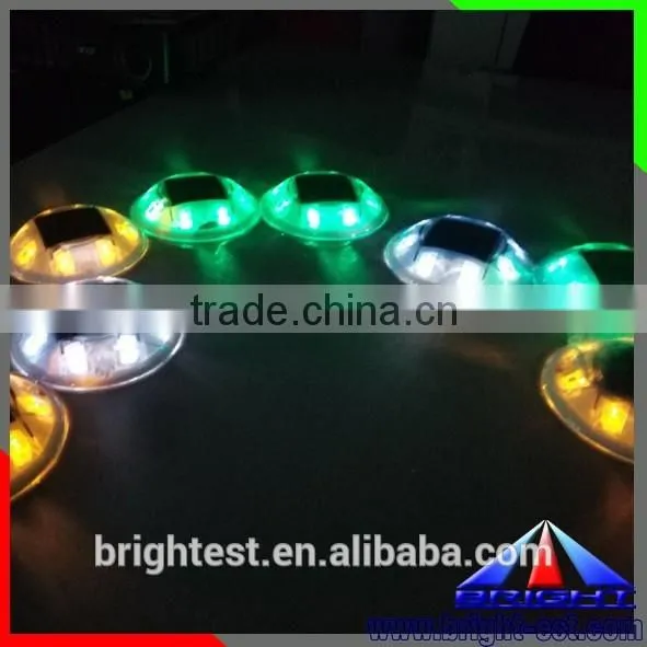 Blue Color PC Housing Epistar LED 360 Reflective Cat Eyes Plastic Solar Road Stud 8 LED photo-5
