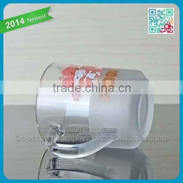Machine Made Custom White Glass Coffee Mug photo-3