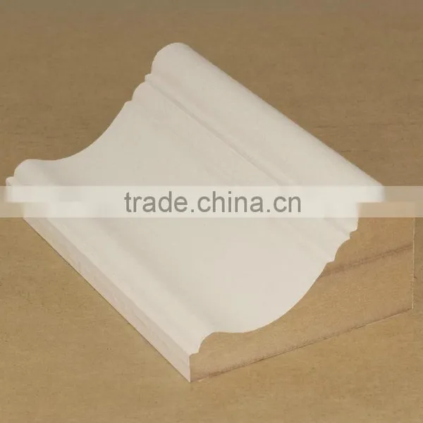 MDF Panel Moulding Wrapped White PU Paper photo-2
