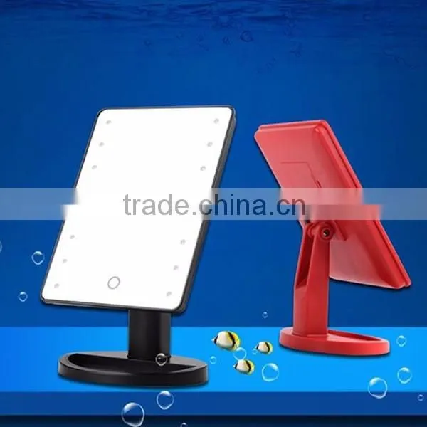 Luxury Vanity Desktop Square Cosmetic Mirror With Led Light photo-6