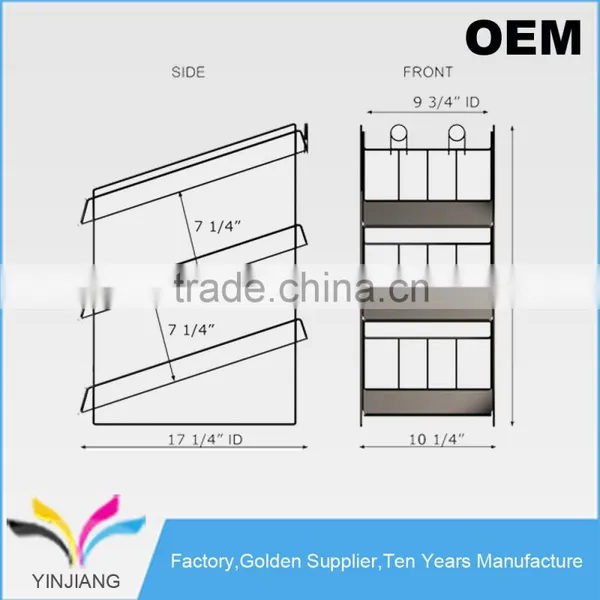 High Quality OEM Design Metal Counter 3 Tier Wire Rack Snack Display Stand photo-2