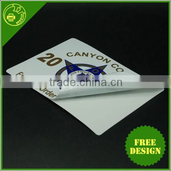 High Quality 0.12mm Normal Hot Vinyl Waterproof Sticker