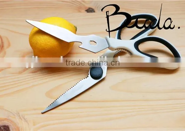 Multifunction Detachable Stainless Steel Kitchen Scissors With Plastic Handle BD-1664 photo-2