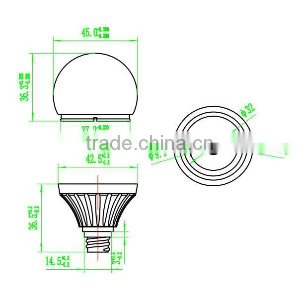 G45E14 3W 4W 5W Led Light Fitting photo-3