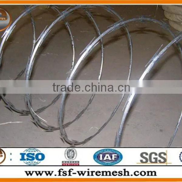 Electric Galvanized Cross Type Concertina Razor Barbed Wire photo-2