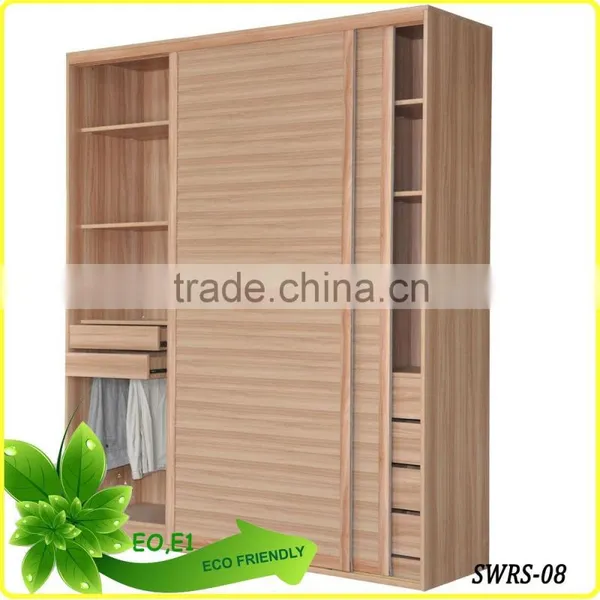 Wooden Sliding Door Wardrobe China Factory Price photo-4