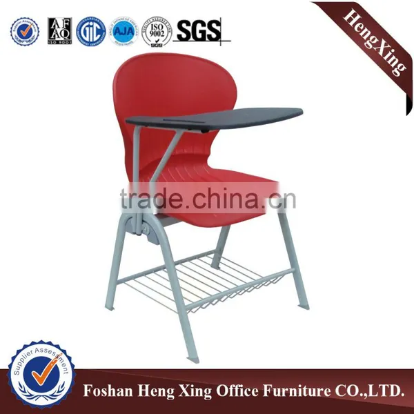 Office Furniture Leather Folding Chair With Steel Frame Conference Chair With Writing Table HX-TRC005 photo-4