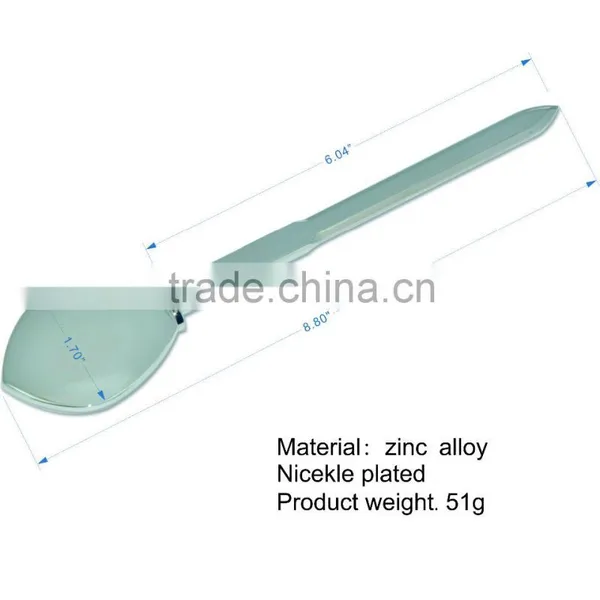 Business Source Nickel Plated Letter Opene and Envelope Opener and Paper Knife