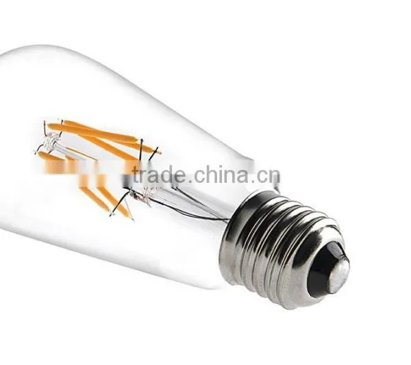 Bulb Lights Item Type and COB Filament Type CE ERP RoHS COB Filament LED Bulb ST64 8W LED Filament Light Bulb photo-3