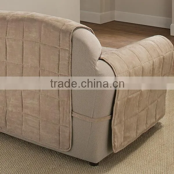 Plain Sofa Protector With Non-slip Fabric photo-3