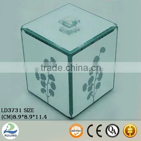 Modern Small Engraved Jewelry Box