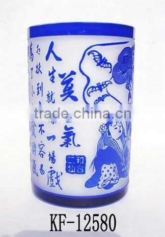2014 Special 3D-Carved Flower Glass Vase