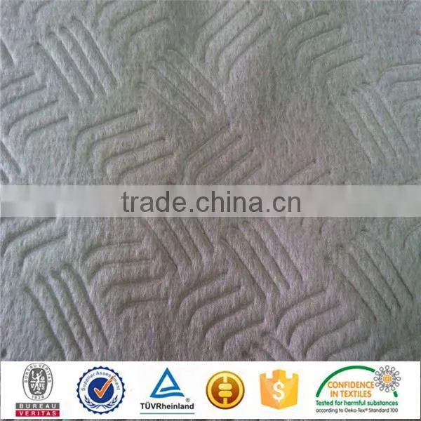 Factory Supply 100%polyester Embossing Velour Auto Roof Cover Fabric photo-4