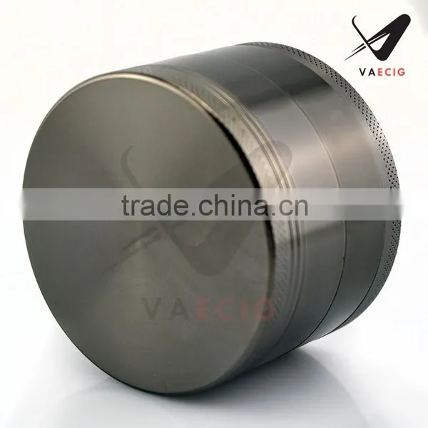 Factory Wholesale Sharp Teeth Strong Zinc Alloy Grinder Weed ,63mm 4 Layer Mini Black Tobacco Herb Grinder photo-5