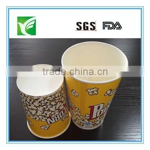 32/46oz Disposable Paper Popcorn Bucket Paper Cups for Popcorn photo-2
