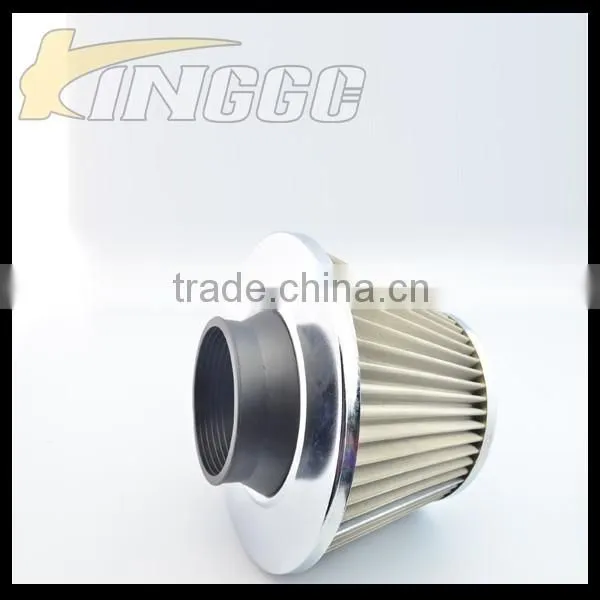 High Performance Gray Universal Car 76MM Stainless Steel Air Filter photo-5