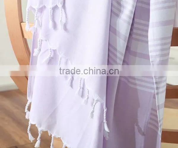 Pestemal Beach Towel With Fringes / Yarn Dyed Beach Towel photo-4