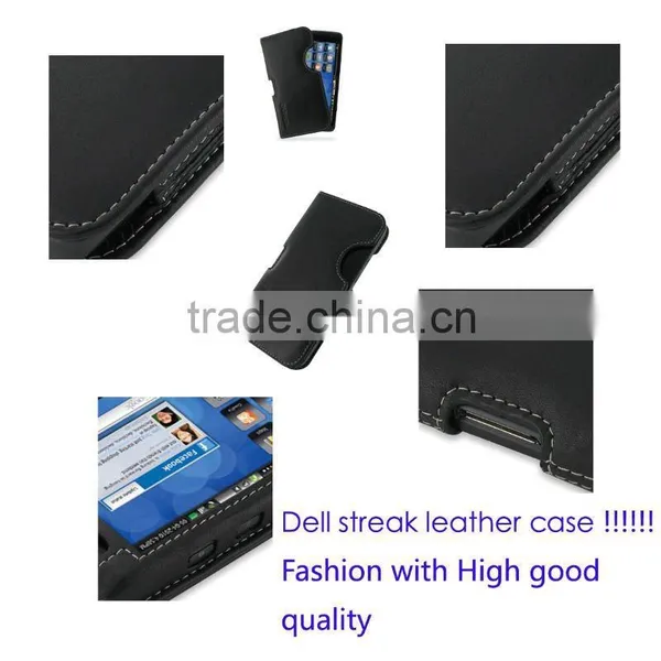 Flip Genuine Leather Case for Dell Streak Mini 5 New!!!