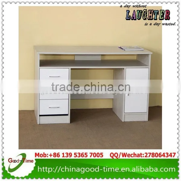 high quality wooden computer table with drawers