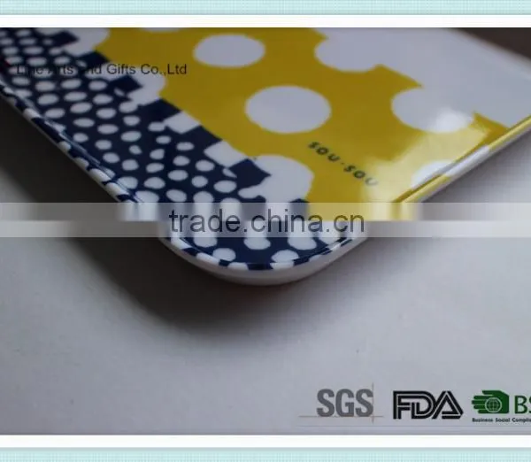 Personal Logo Print Rectangle Shape Plastic Melamine Cooking Plate photo-4