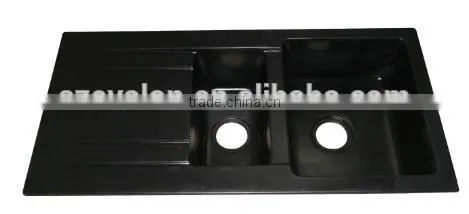 Italian Kitchen Sink Solid Surface Kitchen Ware/Sanitary Acrylic Resin Stone Kitchen Sink,solid Surface Double Bowl Kitchen Sink photo-2